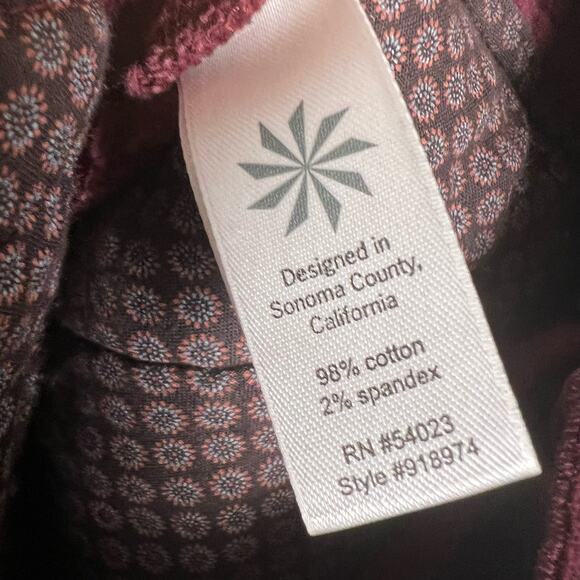 Athleta Roseville Burgundy Red Corduroy Mini Skirt Size 2 - Picture 7 of 7